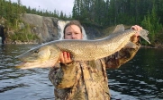 Jocelin with a big Mestao falls Pike Jocelin with a big Mestao falls Pike