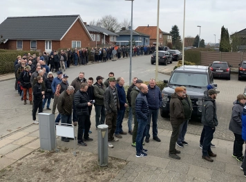 The line outside the door The line outside the door