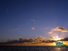 Computer screen wallpaper: Sundown after a great day of coastal fishing