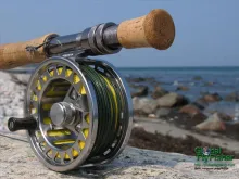 Computer screen wallpaper: A Scierra Traxion reel in the sun.